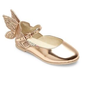 Sophia Webster Mini Chiara Rose Gold Kids Dress Shoes